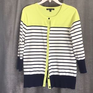 Color blocking cardigan